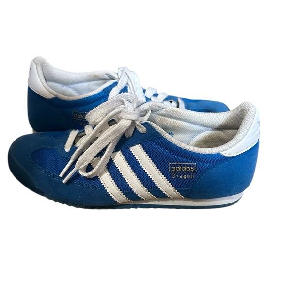 Vintage Style Adidas Originals Dragon Sneakers
Blue & White LaceUp Women’s Sz 6 - Picture 4 of 10